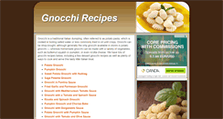 Desktop Screenshot of gnocchirecipes.co.uk