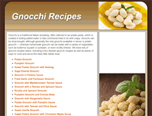 Tablet Screenshot of gnocchirecipes.co.uk